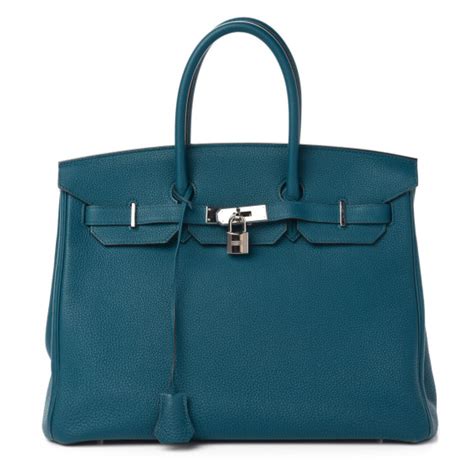 HERMES Togo Birkin 35 Cobalt 717566 